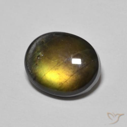 Espectrolita Multicolor natural de 2.21 ct, Ovalada, Opaco