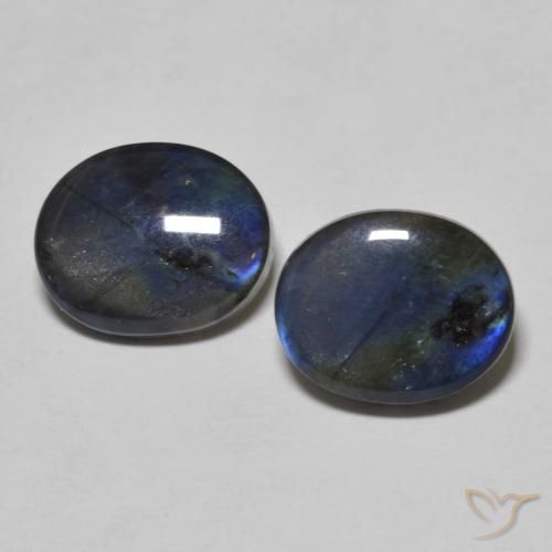 4.29ctw Natural Multicolor Espectrolita, Ovalada, Opaco