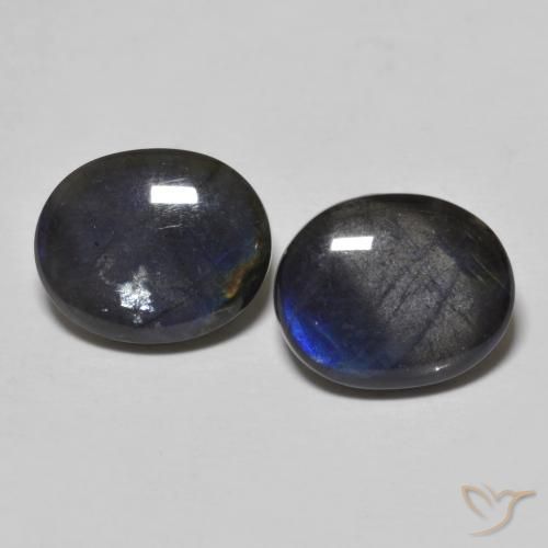 4.24ctw Natural Multicolor Espectrolita, Ovalada, Opaco