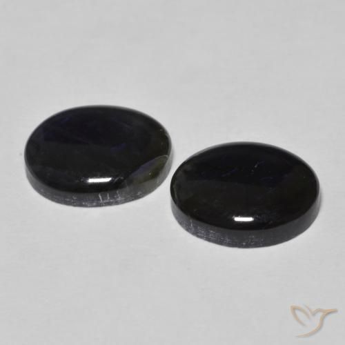 Gemas de Espectrolita Multicolor natural de 4.24 ct, Ovalada, Opaco