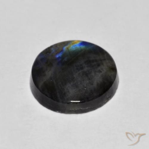 Espectrolita Multicolor natural de 2.31 ct, Redondo, Opaco