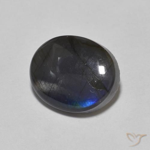 Espectrolita Multicolor natural de 2.17 ct, Ovalada, Opaco