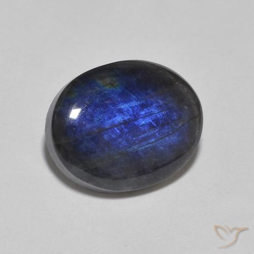 Espectrolita Multicolor natural de 2.13 ct, Ovalada, Opaco