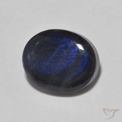 2.25ct Natural Multicolor Espectrolita, Ovalada, Opaco