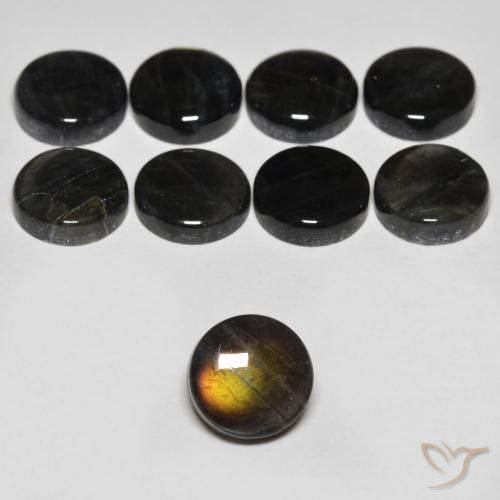 1.79ct Natural Multicolor Espectrolita, Redondo, Opaco