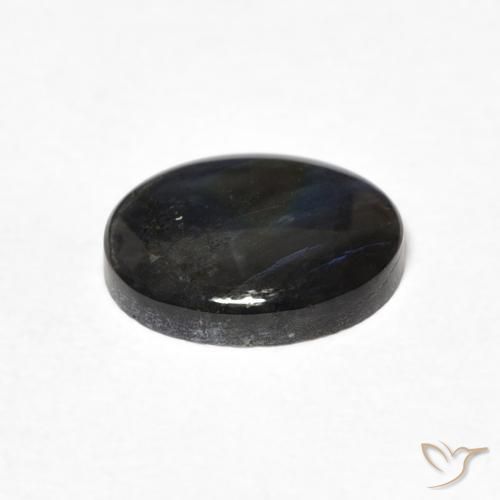 Espectrolita Multicolor natural de 1.93 ct, Ovalada, Opaco
