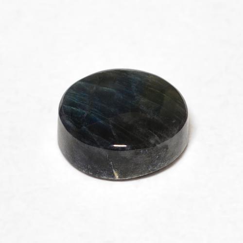 Espectrolita Multicolor natural de 1.34 ct, Redondo, Opaco