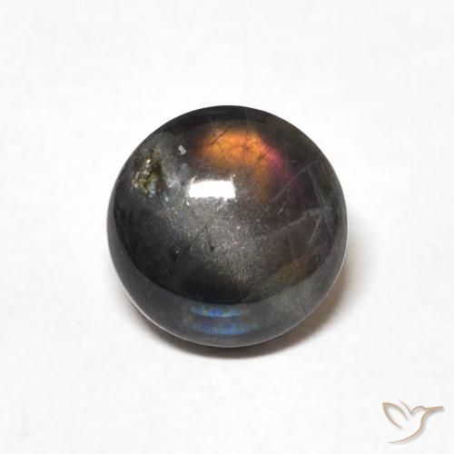 1.71ct Natural Multicolor Espectrolita, Redondo, Opaco