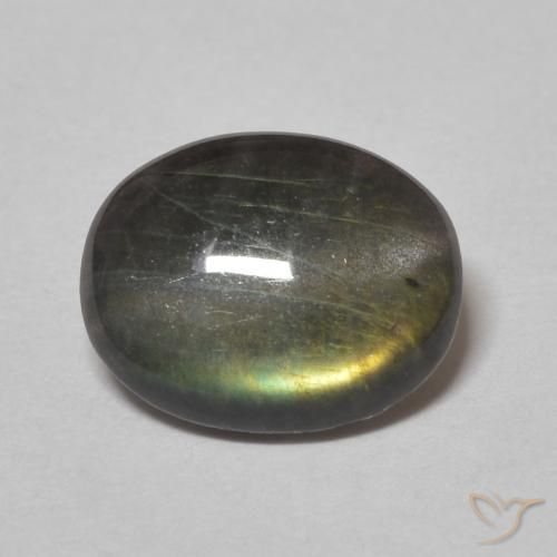 1.37ct Natural Multicolor Espectrolita, Ovalada, Opaco