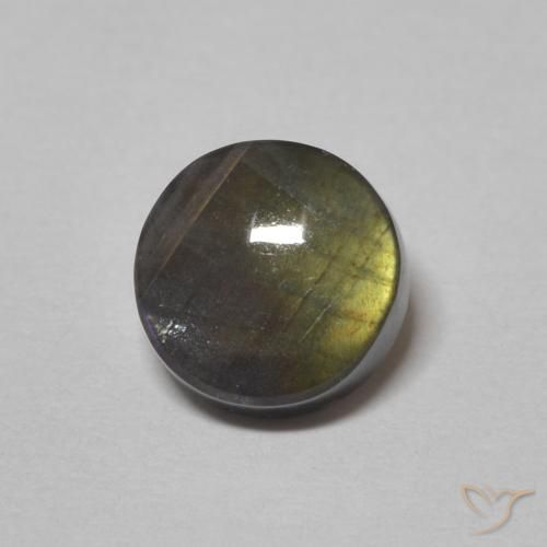 1.30ct Natural Multicolor Espectrolita, Redondo, Opaco