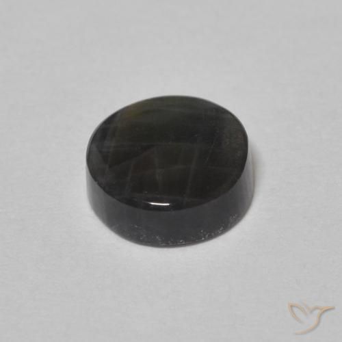 Espectrolita Multicolor natural de 1.30 ct, Redondo, Opaco