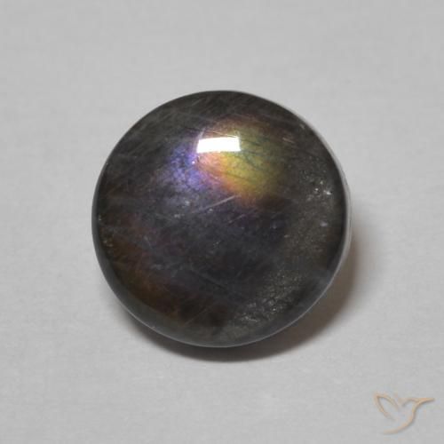 1.52ct Natural Multicolor Espectrolita, Redondo, Opaco