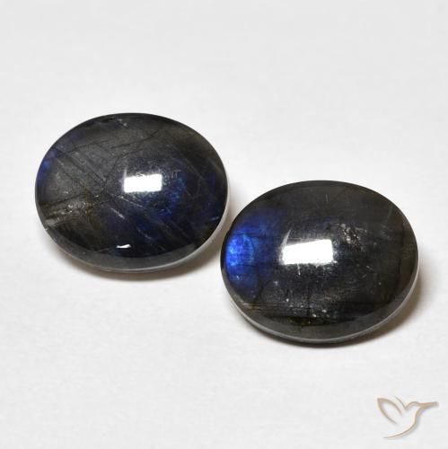 4.16ctw Natural Multicolor Espectrolita, Ovalada, Opaco