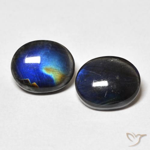 4.50ctw Natural Multicolor Espectrolita, Ovalada, Opaco
