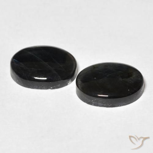 Gemas de Espectrolita Multicolor natural de 4.30 ct, Ovalada, Opaco