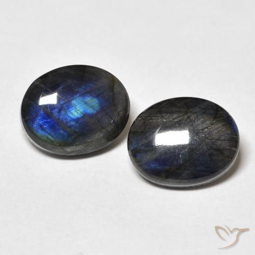 4.42ctw Natural Multicolor Espectrolita, Ovalada, Opaco