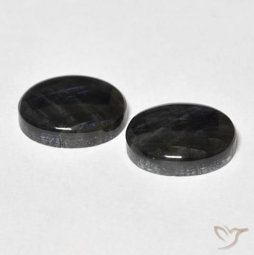 Gemas de Espectrolita Multicolor natural de 4.42 ct, Ovalada, Opaco