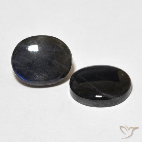 Gemas de Espectrolita Multicolor natural de 4.18 ct, Ovalada, Opaco