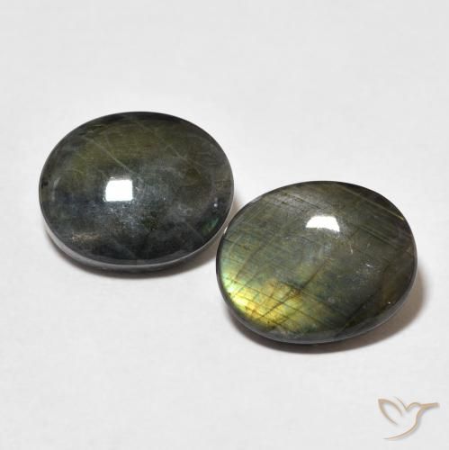 4.29ctw Natural Multicolor Espectrolita, Ovalada, Opaco
