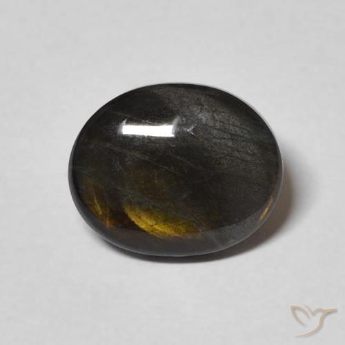 2.19ct Natural Multicolor Espectrolita, Ovalada, Opaco