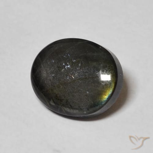 Espectrolita Multicolor natural de 2.15 ct, Ovalada, Opaco