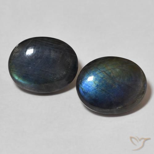 4.22ctw Natural Multicolor Espectrolita, Ovalada, Opaco