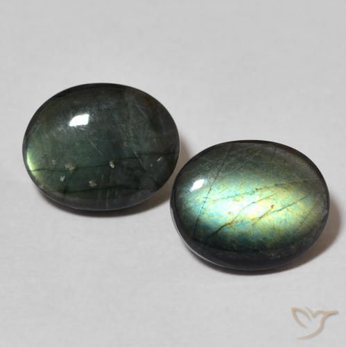 4.26ctw Natural Multicolor Espectrolita, Ovalada, Opaco