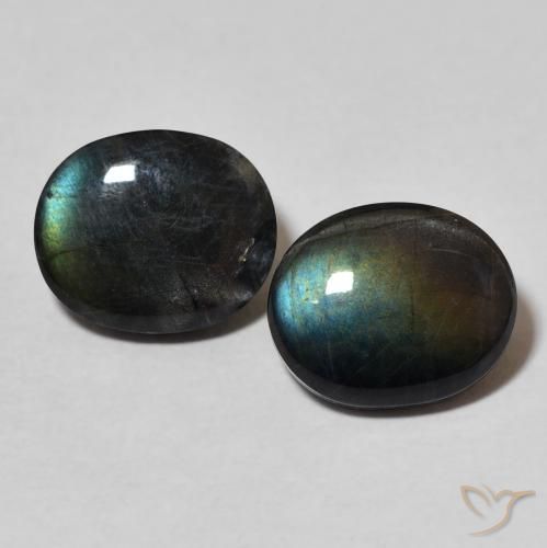 4.39ctw Natural Multicolor Espectrolita, Ovalada, Opaco