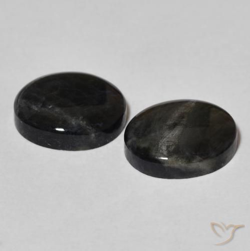 Gemas de Espectrolita Multicolor natural de 4.38 ct, Ovalada, Opaco