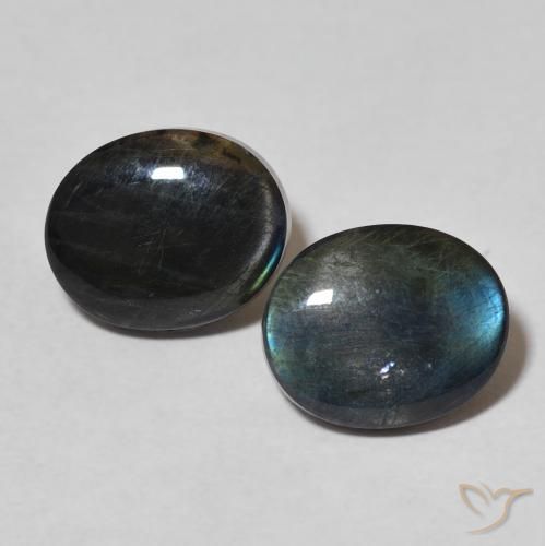 4.18ctw Natural Multicolor Espectrolita, Ovalada, Opaco