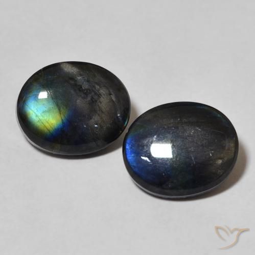 4.30ctw Natural Multicolor Espectrolita, Ovalada, Opaco