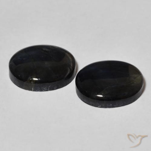 Gemas de Espectrolita Multicolor natural de 4.30 ct, Ovalada, Opaco