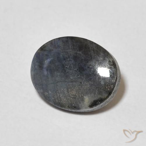 Espectrolita Multicolor natural de 1.92 ct, Ovalada, Opaco