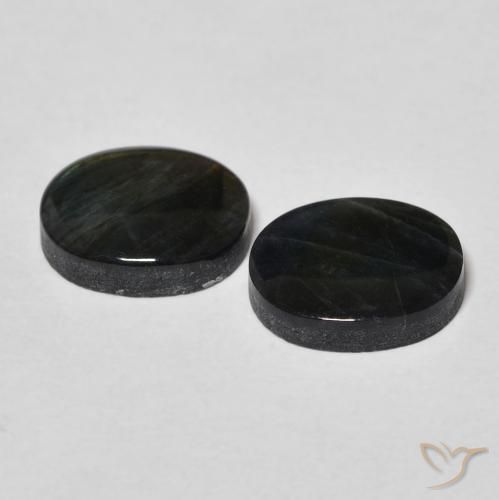 Gemas de Espectrolita Multicolor natural de 4.17 ct, Ovalada, Opaco