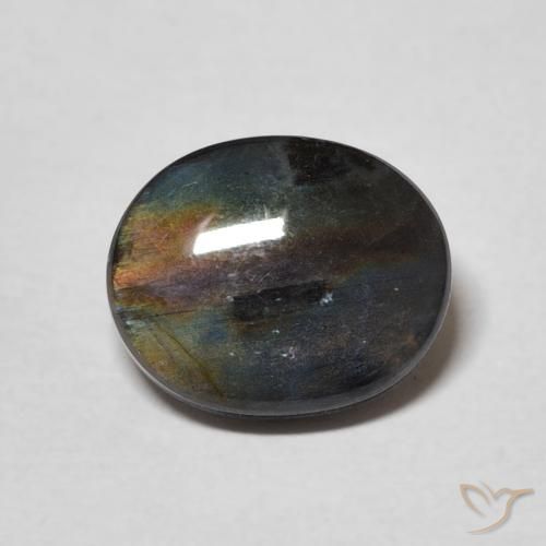 2.09ct Natural Multicolor Espectrolita, Ovalada, Opaco