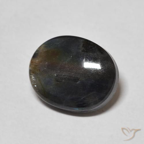 Espectrolita Multicolor natural de 2.09 ct, Ovalada, Opaco