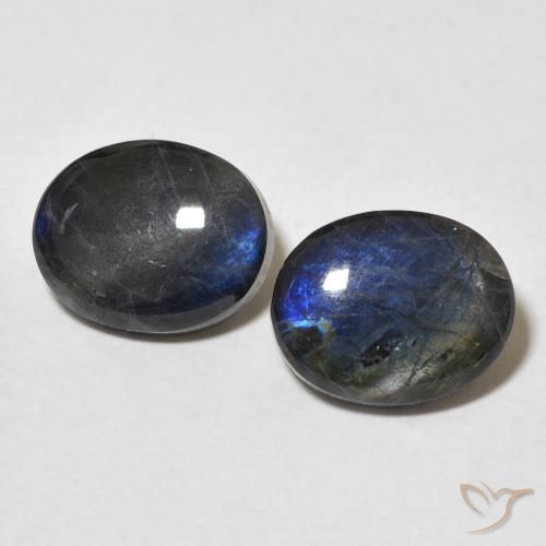4.40ctw Natural Multicolor Espectrolita, Ovalada, Opaco