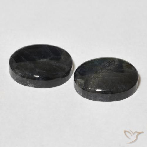 Gemas de Espectrolita Multicolor natural de 4.40 ct, Ovalada, Opaco