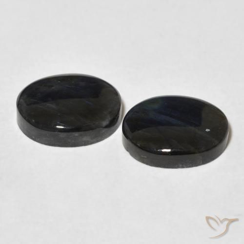 Gemas de Espectrolita Multicolor natural de 4.42 ct, Ovalada, Opaco