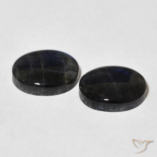 Gemas de Espectrolita Multicolor natural de 4.39 ct, Ovalada, Opaco