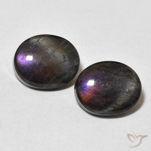 4.55ctw Natural Multicolor Espectrolita, Ovalada, Opaco