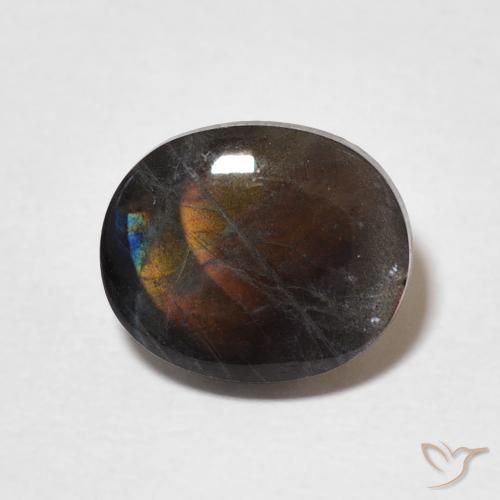 2.02ct Natural Multicolor Espectrolita, Ovalada, Opaco