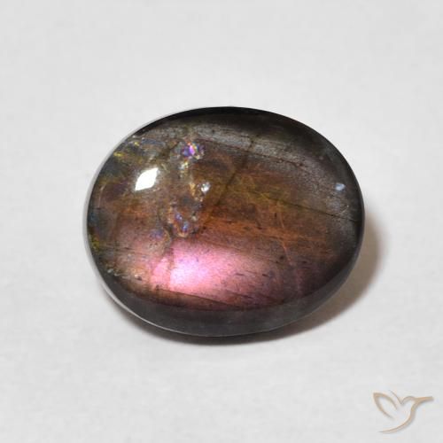 2.07ct Natural Multicolor Espectrolita, Ovalada, Opaco