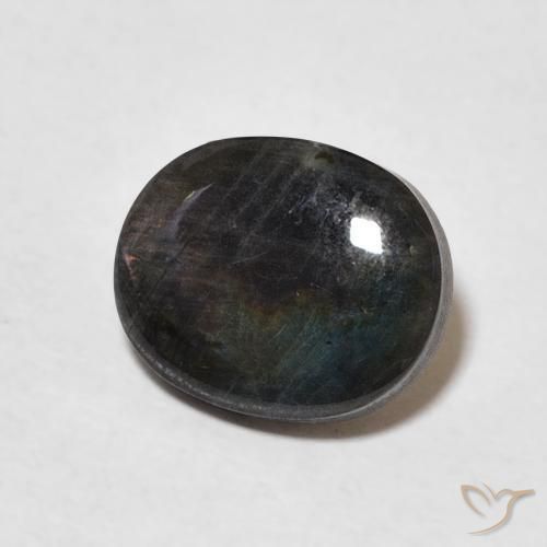 Espectrolita Multicolor natural de 1.96 ct, Ovalada, Opaco