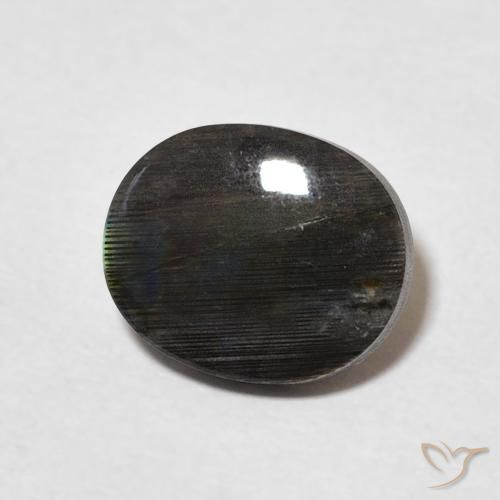 Espectrolita Multicolor natural de 2.00 ct, Ovalada, Opaco