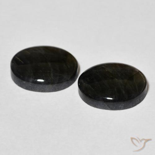 Gemas de Espectrolita Multicolor natural de 4.28 ct, Ovalada, Opaco