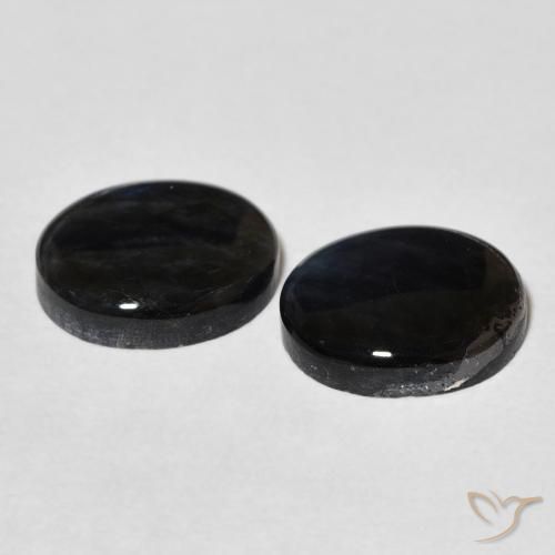Gemas de Espectrolita Multicolor natural de 4.61 ct, Ovalada, Opaco