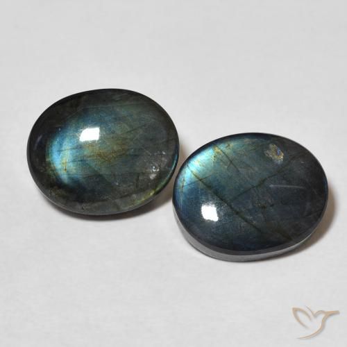 4.44ctw Natural Multicolor Espectrolita, Ovalada, Opaco