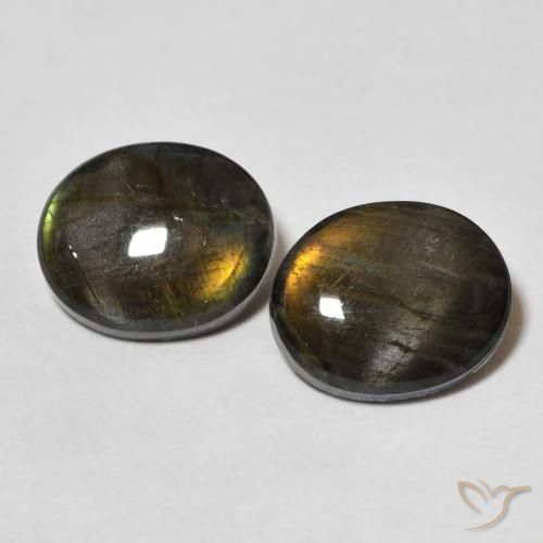 4.33ctw Natural Multicolor Espectrolita, Ovalada, Opaco