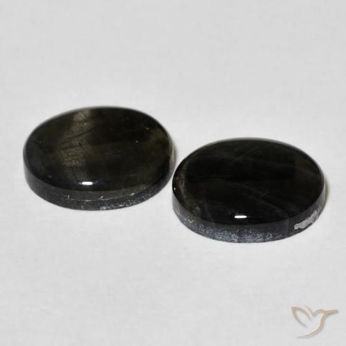 Gemas de Espectrolita Multicolor natural de 4.33 ct, Ovalada, Opaco